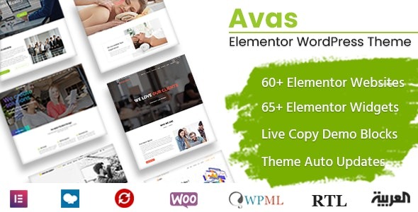 Avas (v6.8) 多功能WordPress主题 - 响应式设计，适用于多种用途