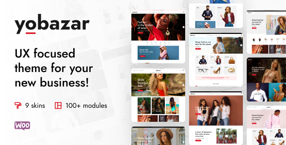Yobazar (v1.5.0) Elementor WooCommerce WordPress主题 - 多功能电商解决方案