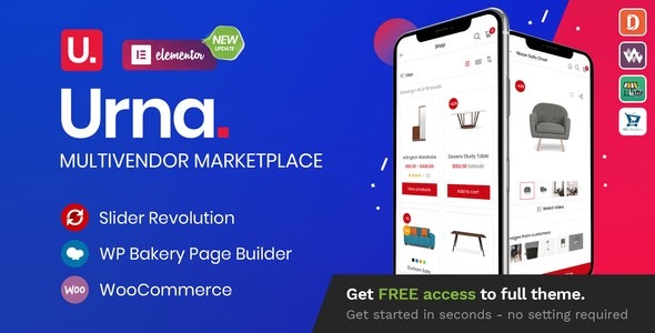 Urna (v2.5.3) 全能WooCommerce WordPress主题 - 一站式电商解决方案