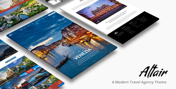 Altair v5.2.2 旅行社WordPress主题 - 旅游代理网站设计