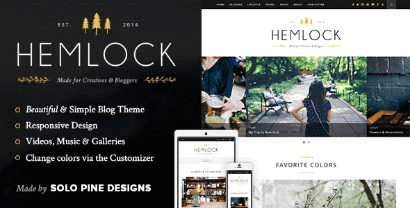 Hemlock (v1.8.3) 一款响应式WordPress博客主题
