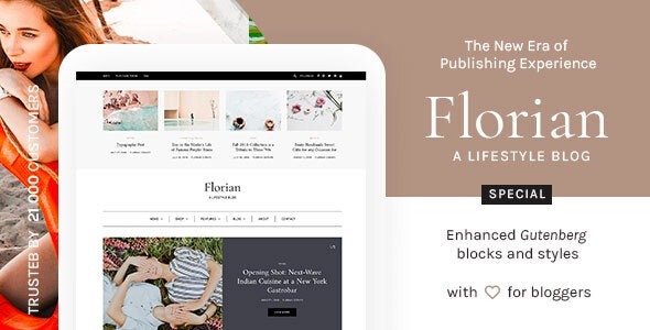 Florian v1.5 响应式个人WordPress博客主题 - 专为古腾堡编辑器优化