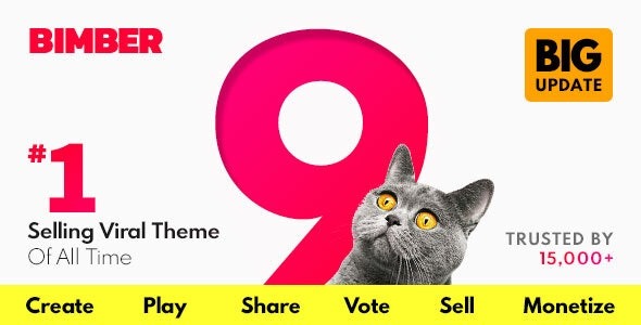 Bimber v9.2.5 Viral Magazine WordPress Theme - 病毒式传播杂志WordPress主题