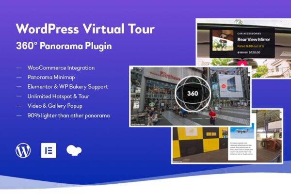 WordPress Virtual Tour 360 Panorama Plugin v1.2.1 - WordPress虚拟旅游360全景插件