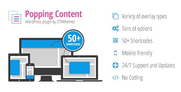 Popping Content for WordPress v1.22 - WordPress弹出内容插件