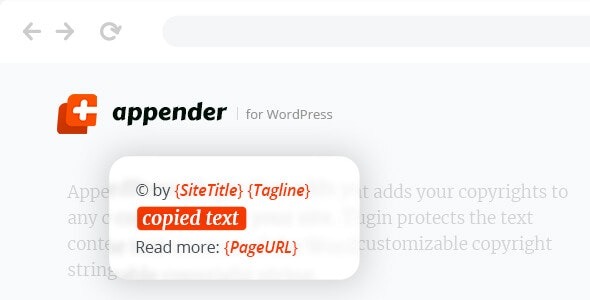 Appender v1.1.0 WordPress内容保护插件 - 防止抄袭复制