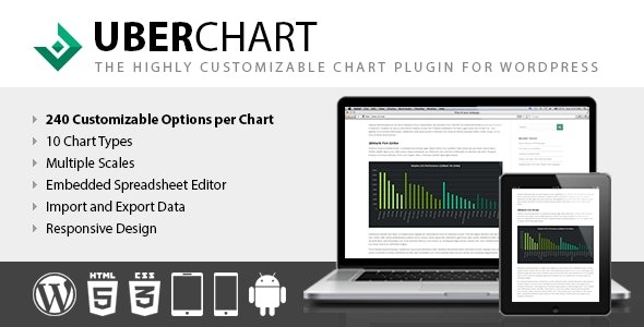 UberChart WordPress Chart Plugin v1.35 - WordPress图表插件
