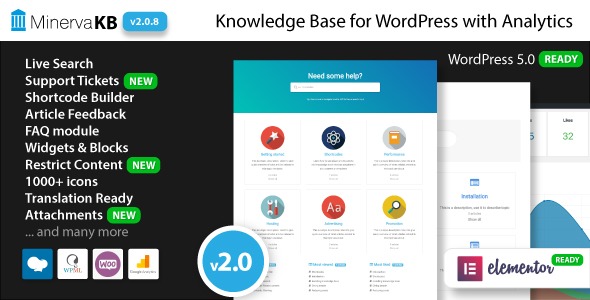 MinervaKB v2.0.9 WordPress知识库插件带分析功能
