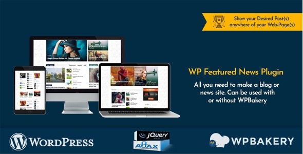 WP Featured News Pro v1.6.0 自定义文章列表插件 - 专业WordPress新闻展示工具