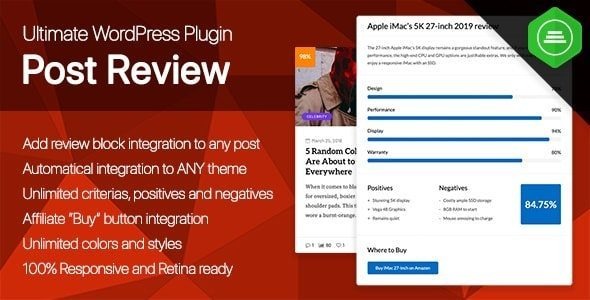 Ultimate Post Review v1.0.1 - 响应式WordPress文章评论和评分插件