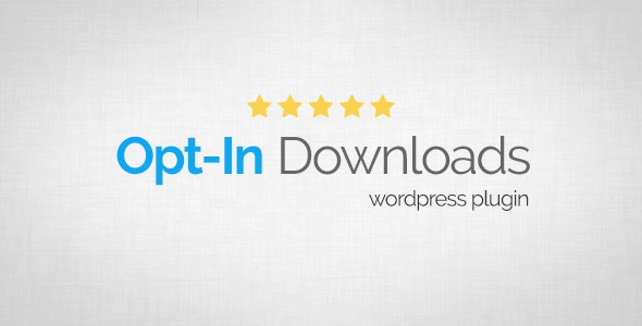 Opt-In Downloads v4.07 WordPress插件 - 订阅下载功能增强工具