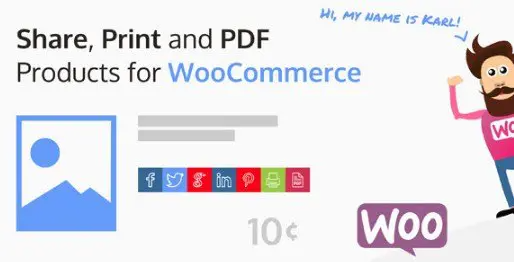 Share, Print and PDF Products for WooCommerce v.2.8.2 - WooCommerce产品分享、打印和PDF生成插件
