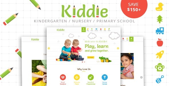 Kiddie v4.1.16 Kindergarten WordPress Theme - 幼儿园和托儿所WordPress主题