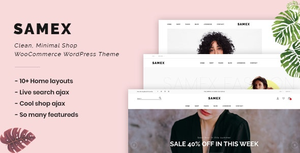 Samex v2.2 简洁极简商店 WooCommerce WordPress主题