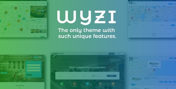 Wyzi v2.4.5 - 商业查找与服务预订WordPress社交目录列表主题