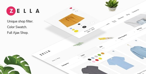 Zella v2.4.0 Woo AJAX WordPress主题 - 支持RTL的WooCommerce AJAX WordPress主题