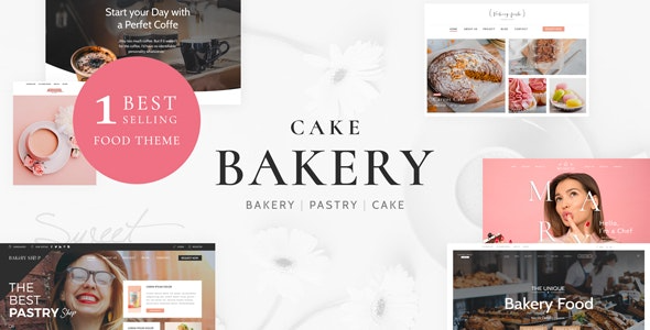 Cake Bakery v6.5 Pastry WP - 甜点蛋糕店WordPress主题