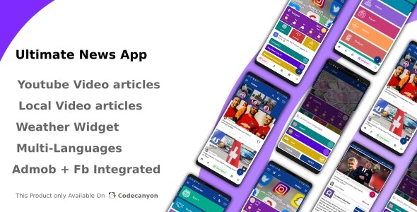 Ultimate News App v3.0 (视频,Youtube,天气,调查) - 多功能新闻应用WordPress主题
