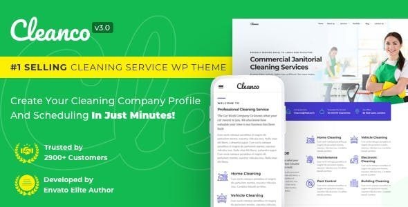 Cleanco v3.2.4 清洁服务公司WordPress主题 - 专业清洁公司网站模板