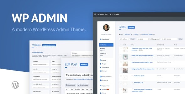 wphave Admin v2.5 一款简洁现代的WordPress后台主题