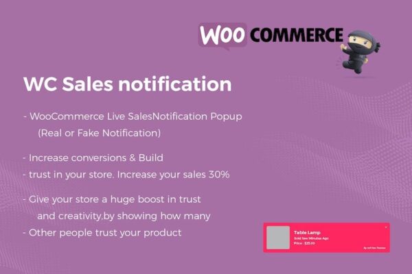 WooCommerce Live Sales Notification Pro v1.0.2 - WooCommerce实时销售通知专业版