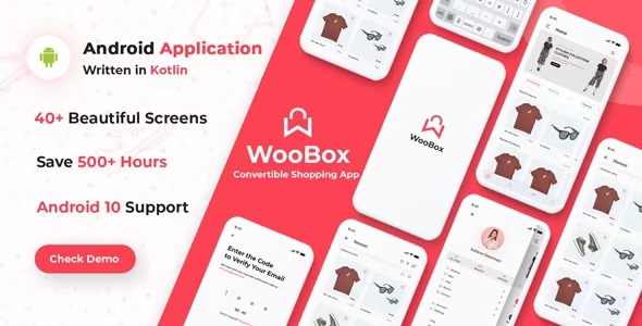 WooBox v23.0 WooCommerce Android App E-commerce Full Mobile App + kotlin - 为WooCommerce打造的原生安卓电商应用