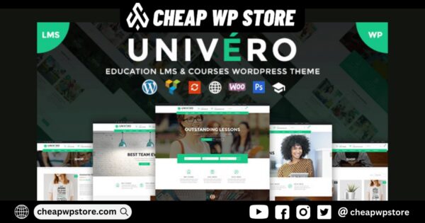 Univero v1.11 教育LMS与课程WordPress主题高级版