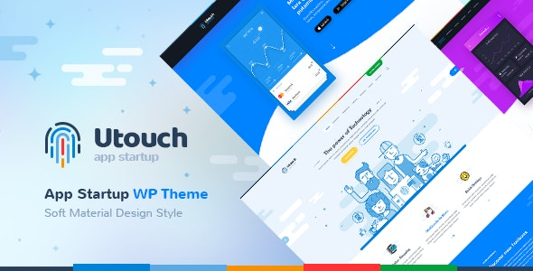 Utouch v3.3.4 多用途商业和数字技术WordPress主题 - 创业公司首选