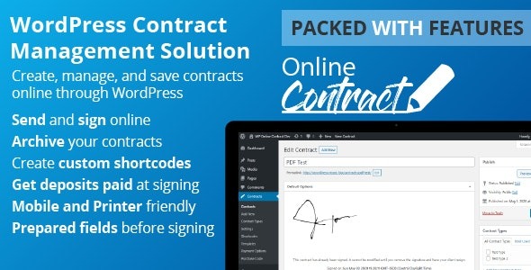 WP Online Contract v5.1.4 - WordPress在线合同签署与管理插件