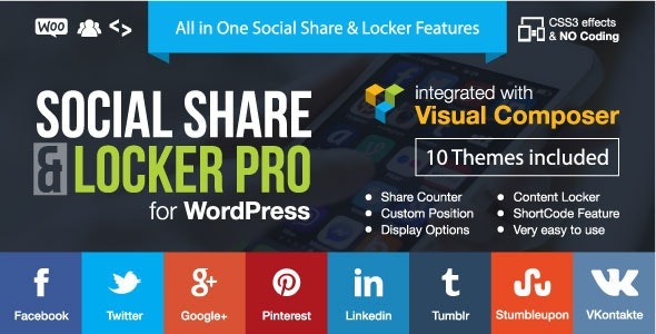 Social Share & Locker Pro v7.8 WP插件 - 专业社交分享与内容锁定工具