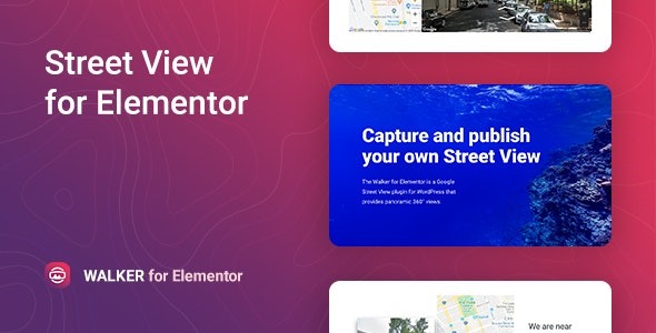 Walker v1.1.3 Google Street View for Elementor - Elementor谷歌街景视图插件