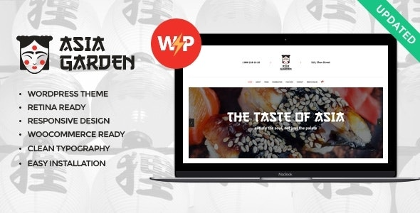 Asia Garden v1.2.5 亚洲美食餐厅WordPress主题