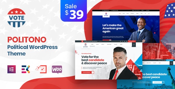 Politono v2.4 政治选举活动WordPress主题 - 专业竞选网站设计