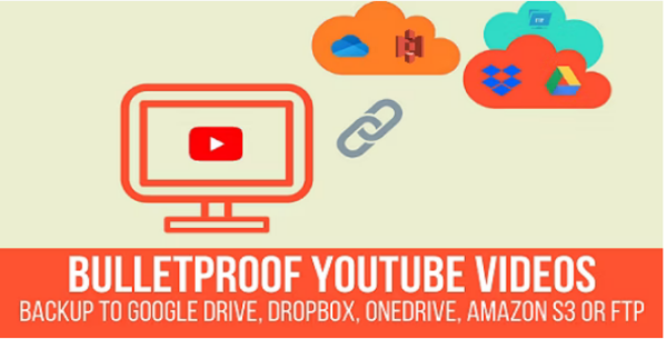 Bulletproof YouTube Videos v1.2.5.1 备份到Google Drive、Dropbox、OneDrive、Amazon S3、FTP