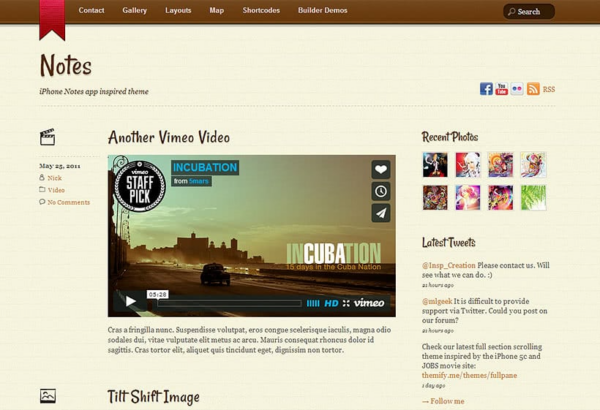 Themify Notes WordPress Theme v5.6.3 - 简约笔记风格主题