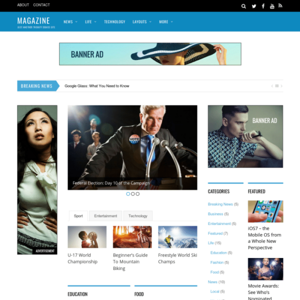 Themify Magazine WordPress Theme v7.0.4 - 响应式杂志风格WordPress主题