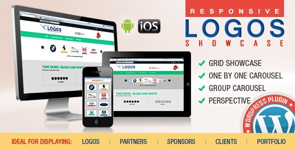 WordPress Logos Showcase v2.4 Grid and Carousel - 网格和轮播展示插件