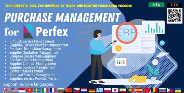 Purchase Management for Perfex CRM v1.3.0 - Perfex CRM采购管理插件