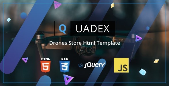 Quadex v1.0 Drones Store Html Template - 无人机商店HTML模板