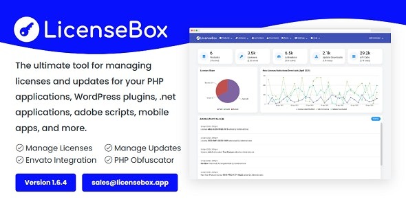 LicenseBox v1.6.4 PHP许可证和更新管理器 - 高效管理您的软件授权与更新