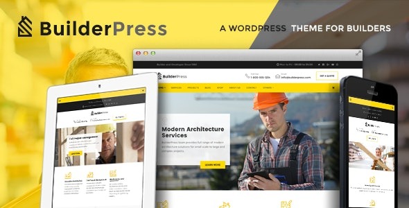 BuilderPress v.1.2.5 - 建筑与设计WordPress主题