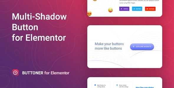 Buttoner v1.0.4 - Elementor多阴影按钮插件