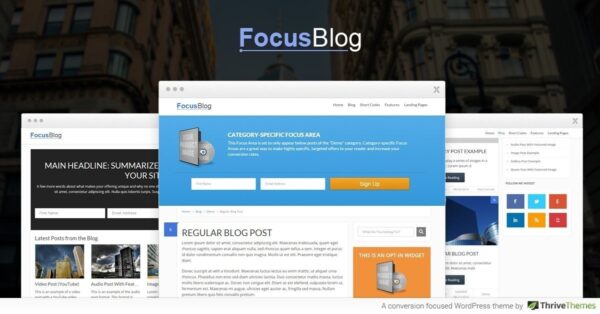 Thrive FocusBlog Theme v.2.11.1 - 专业博客WordPress主题，提升内容专注度
