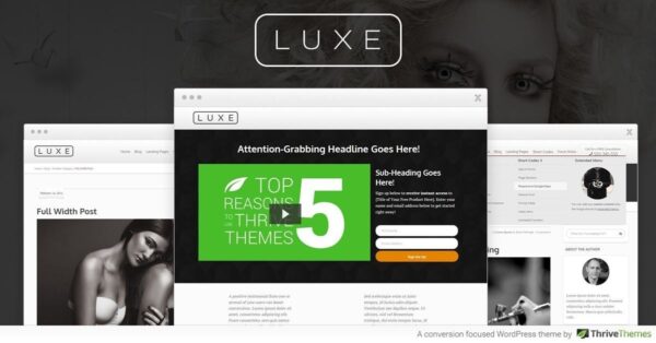 Thrive Luxe Theme v.2.11.1 - 奢华WordPress主题，打造高端网站设计