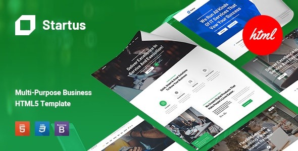 Startus – 多功能企业HTML5模板（多用途商业网站模板）