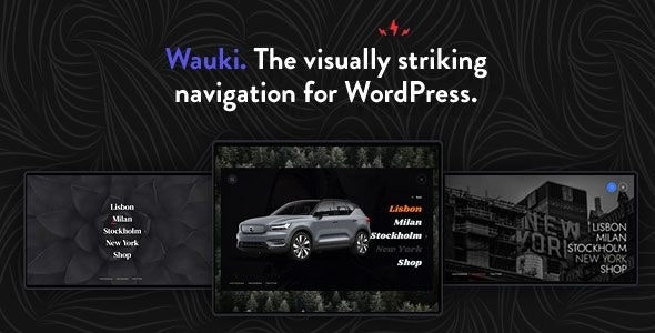 Wauki v1.1 - 全屏WordPress菜单主题插件