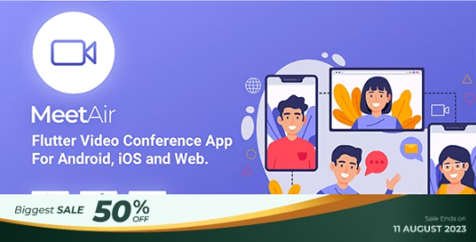 MeetAir v1.2.1 iOS和Android视频会议应用，适用于在线课堂、会议、网络研讨会和在线培训
