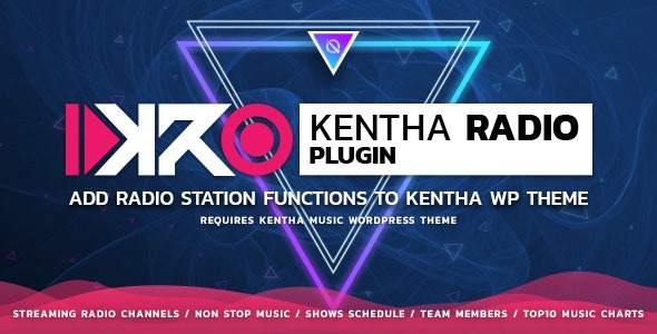 KenthaRadio v2.2.0 Addon for Kentha Music WordPress Theme 为Kentha音乐主题添加电台和节目表功能