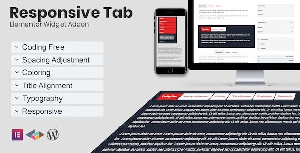 Responsive Tab Elementor Addon Plugin v1.0.2 - 响应式标签Elementor插件