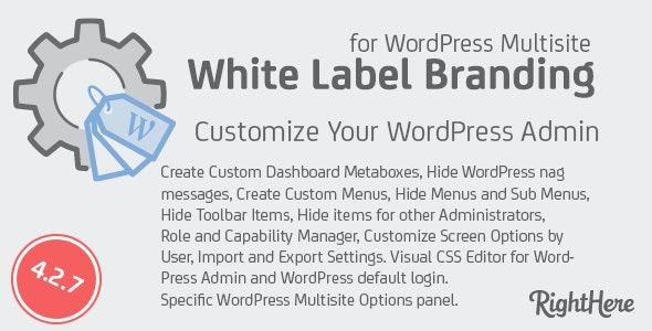 White Label Branding for WordPress v4.2.9 - WordPress品牌白标定制工具